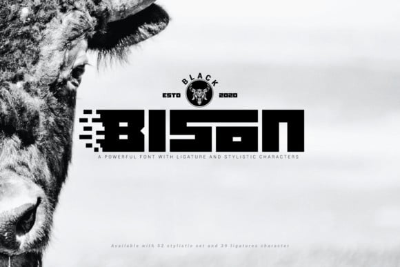 Black Bison Font