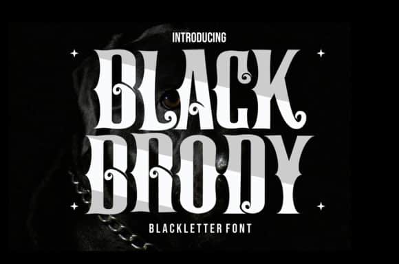 Black Brody Font