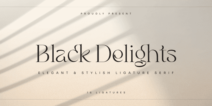 Black Delights Font