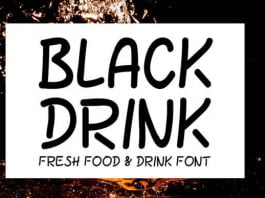 Black Drink Font