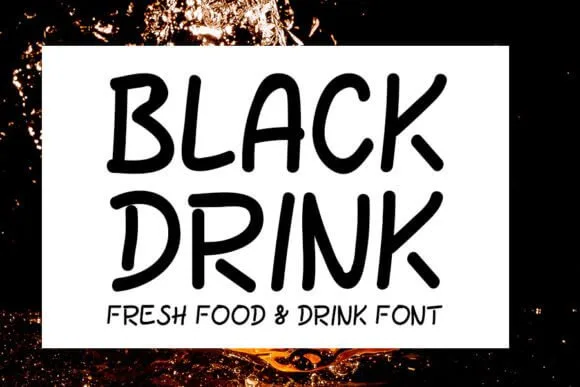 Black Drink Font