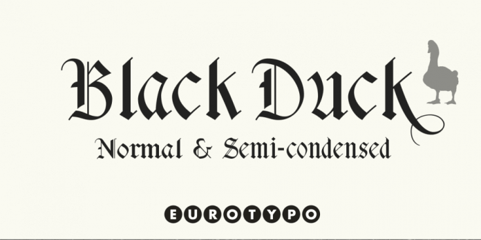 Black Duck Font Family - 2 Fonts