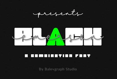 Black Emerson Font
