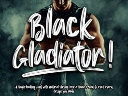 Black Gladiator Font
