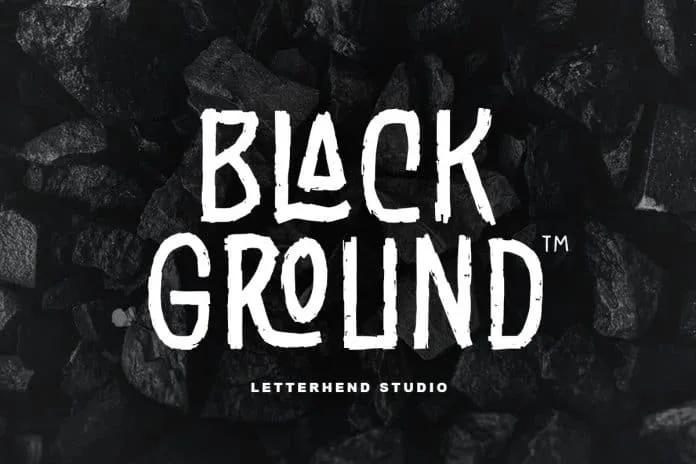 Black Ground - Rustic Typeface