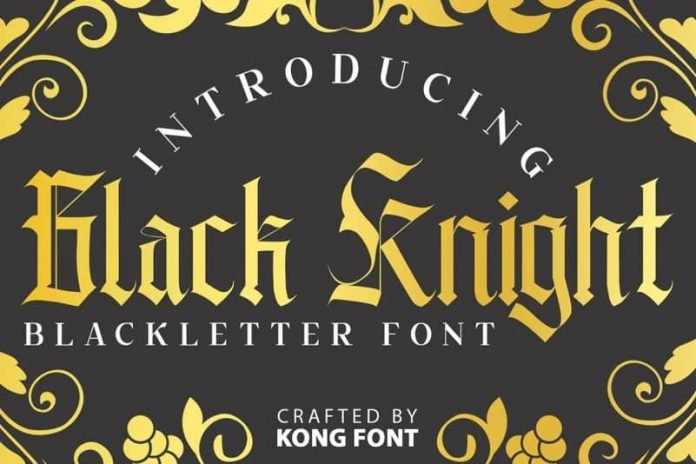 Black Knight Typeface