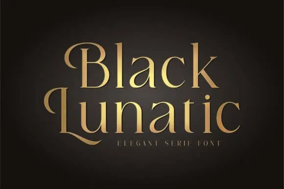 Black Lunatic Font
