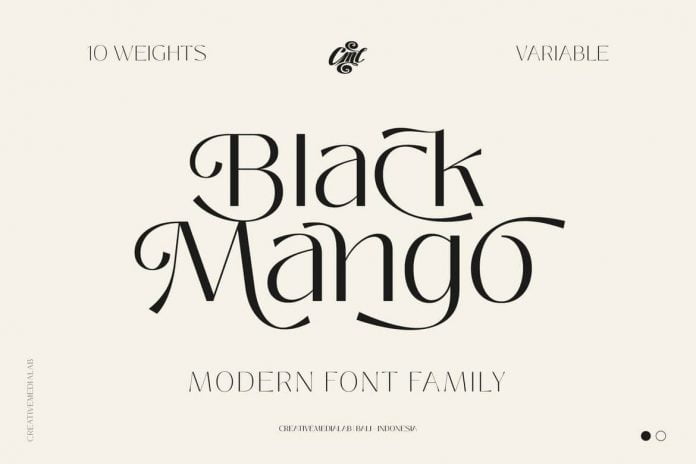 Black Mango - Modern Beauty Font