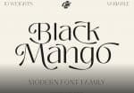 Black Mango family Font