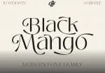 Black Mango family Font