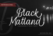 Black Matland Font