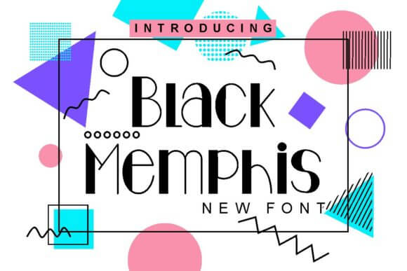 Black Memphis Font