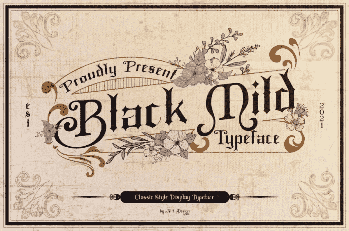 Black Mild Typeface
