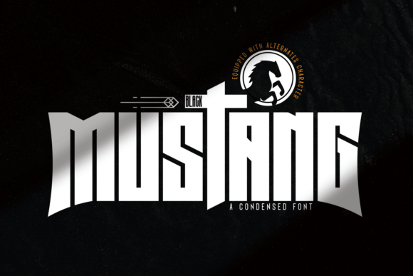 Black Mustang Font