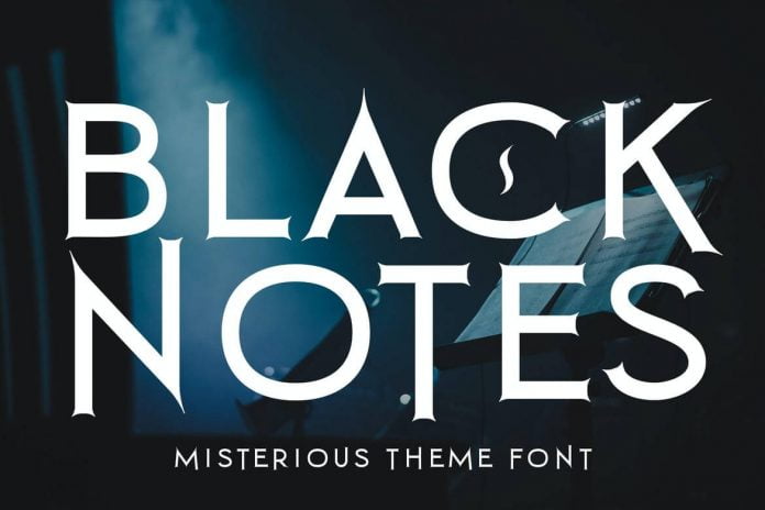 Black Notes Font