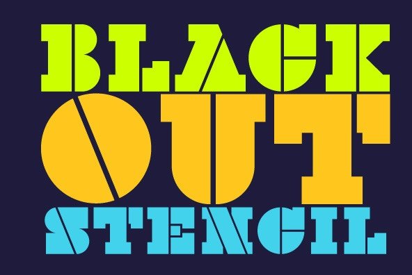 Black-Out Font