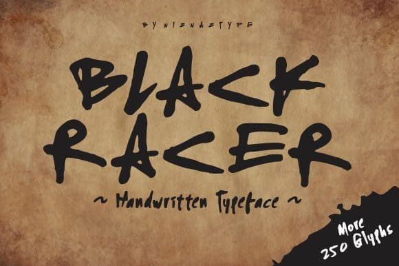 Black Racer Font