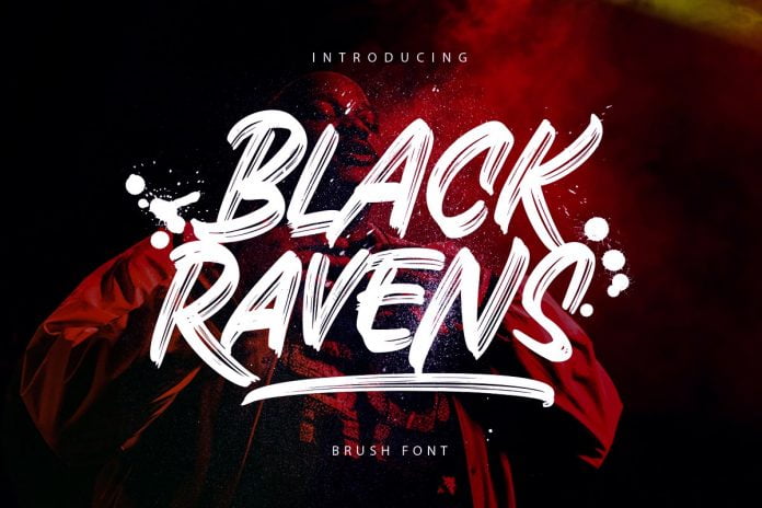 Black Ravens - Dry Brush Font
