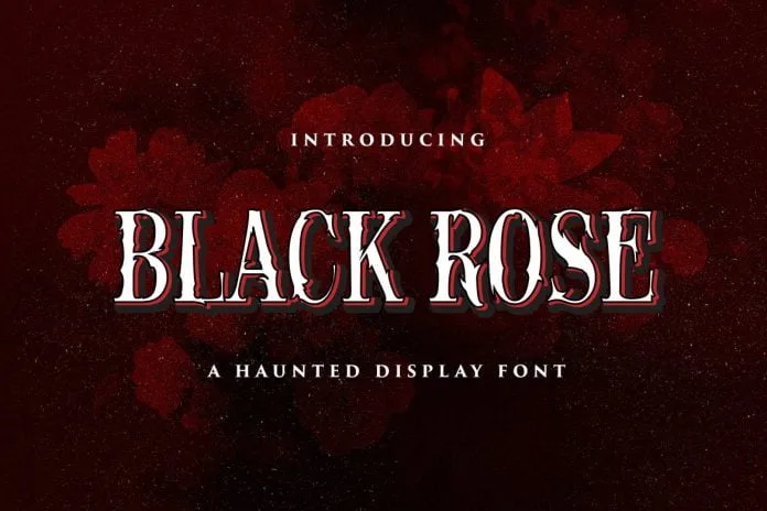 Black Rose - Haunted Display Font