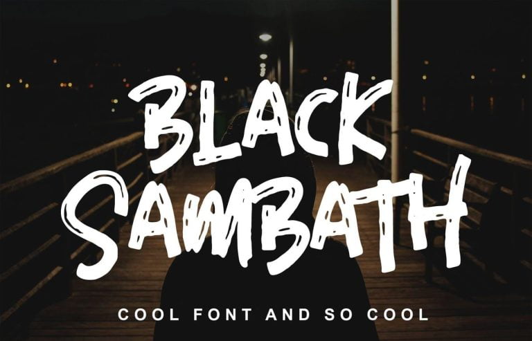 Black Sambath Font Free Download