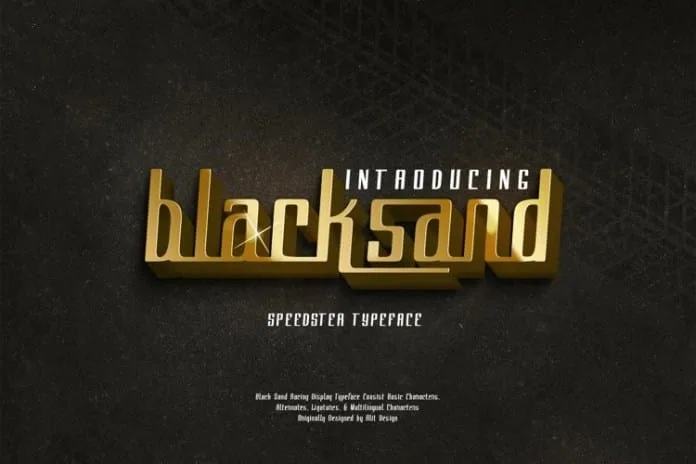 Black Sand Typeface Font