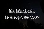 Black Sky Font