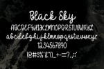 Black Sky Font