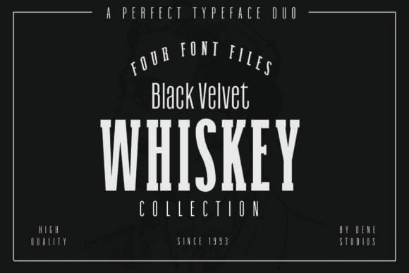 Black Velvet Whiskey Font