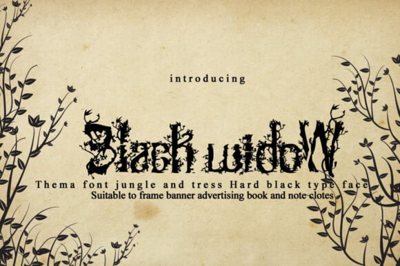 Black Widow Font