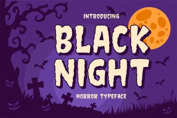 Black night - Horror Typeface