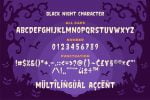 Black night - Horror Typeface