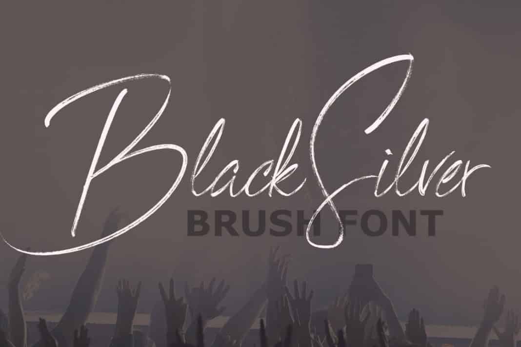 BlackSilver Brush Font