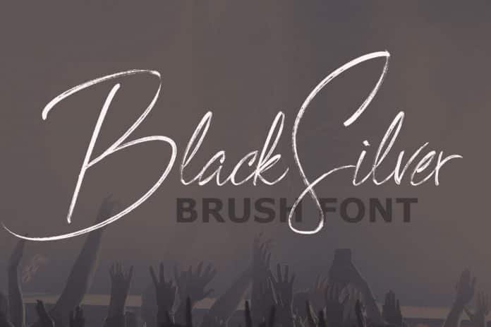 BlackSilver Brush Font