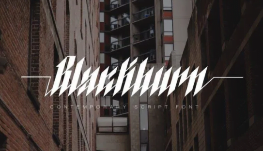 Blackburn - Modern Blackletter Font