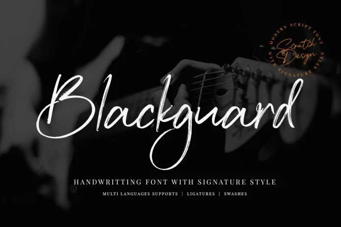Blackgurad Signature Font