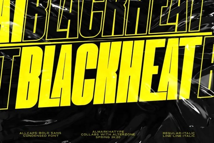 Blackheat - Bold Sans Condensed font