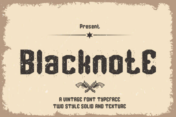 Blacknote Font