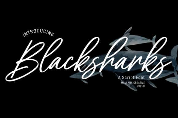 Blacksharks Script Font