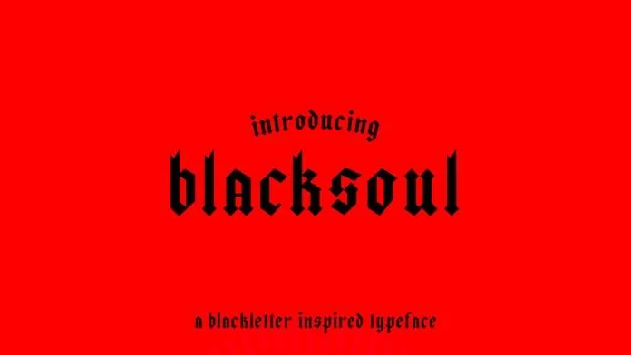 Blacksoul Font