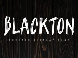 Blackton scratch font