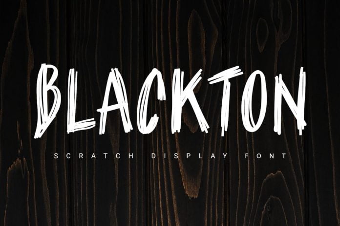 Blackton scratch font