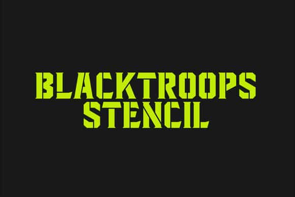 Blacktroops Stencil