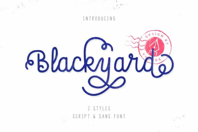 Blackyard Script & Sans Font