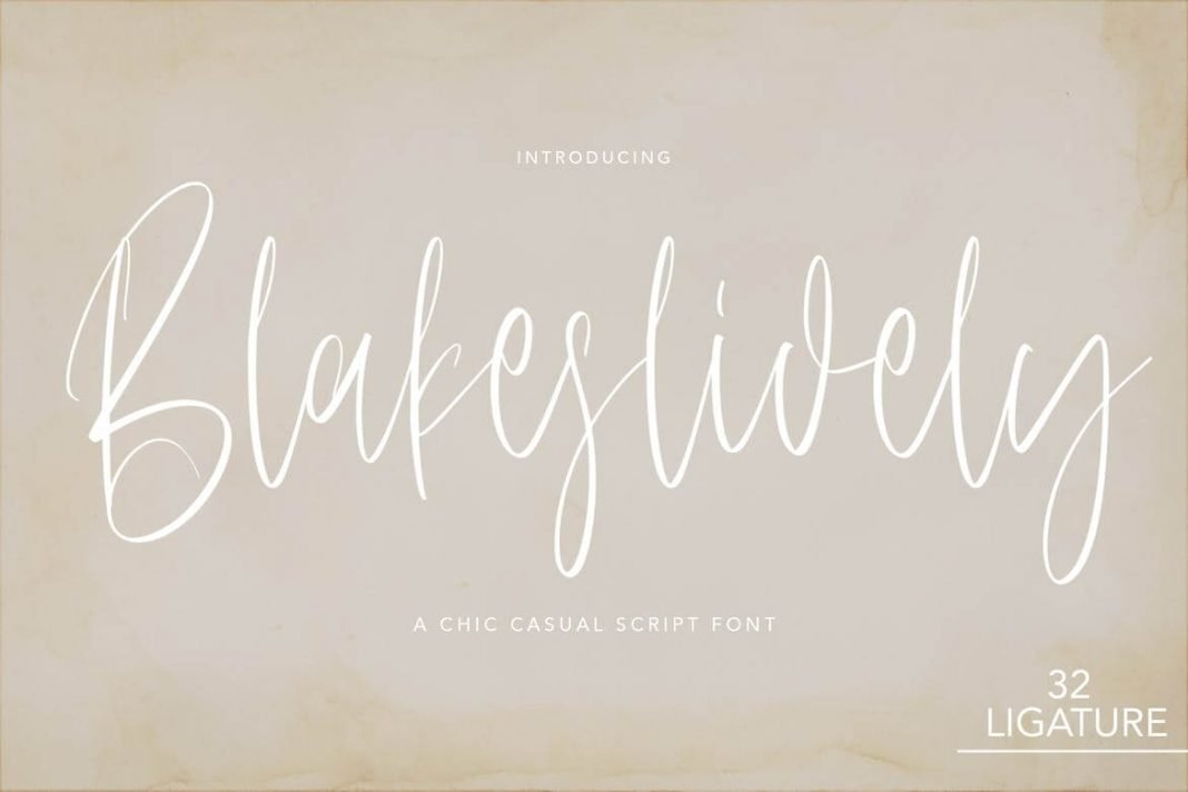 Blakeslidely - Chic Sasual Script Font