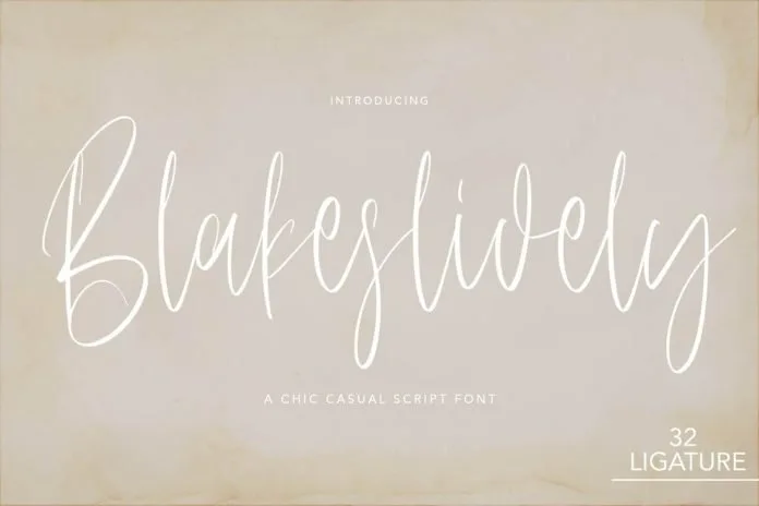 Blakeslidely - Chic Sasual Script Font