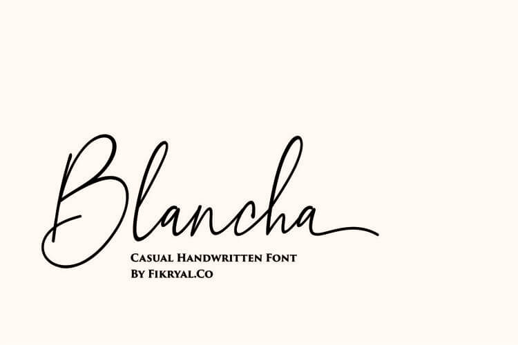 Blancha Font