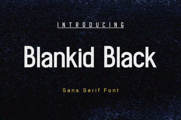 Blankid Black Font