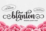 Blanton Script Font