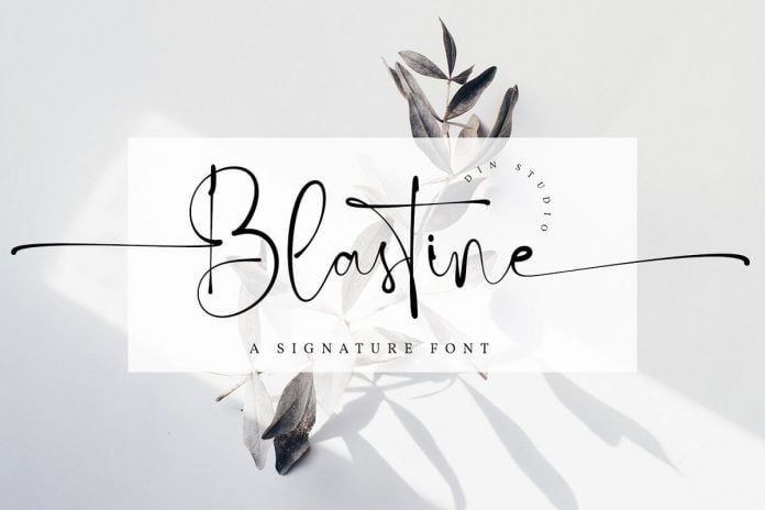 Blastine-Beautiful Signature Font