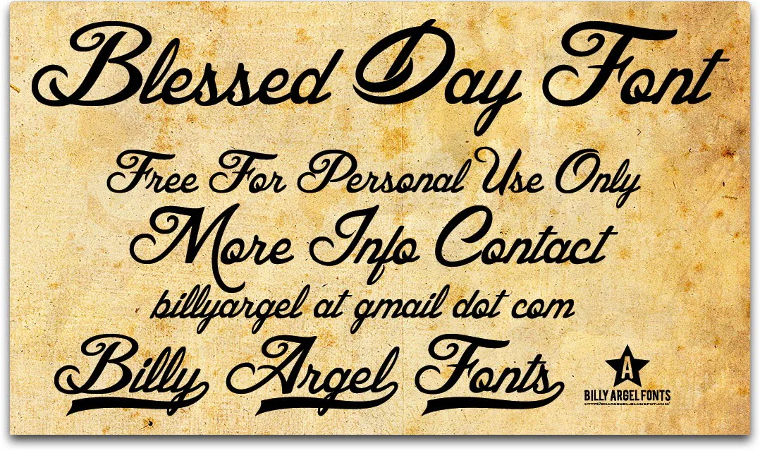 Blessed Day Font